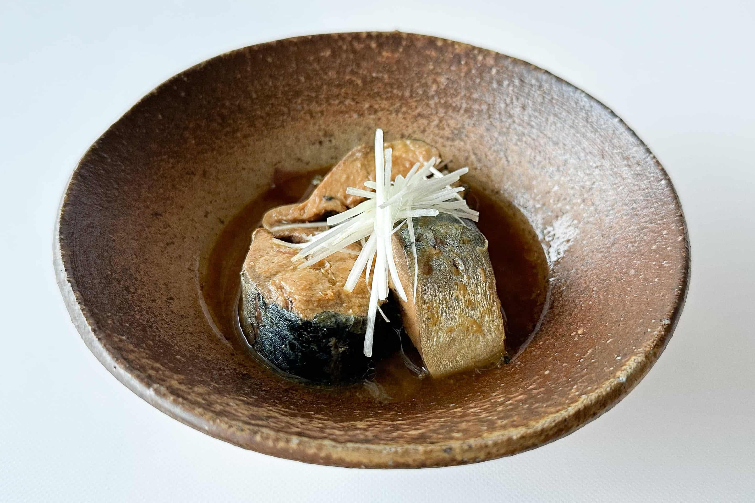 Kinoya - Salad “Saba” Mackerel Simmered in Miso